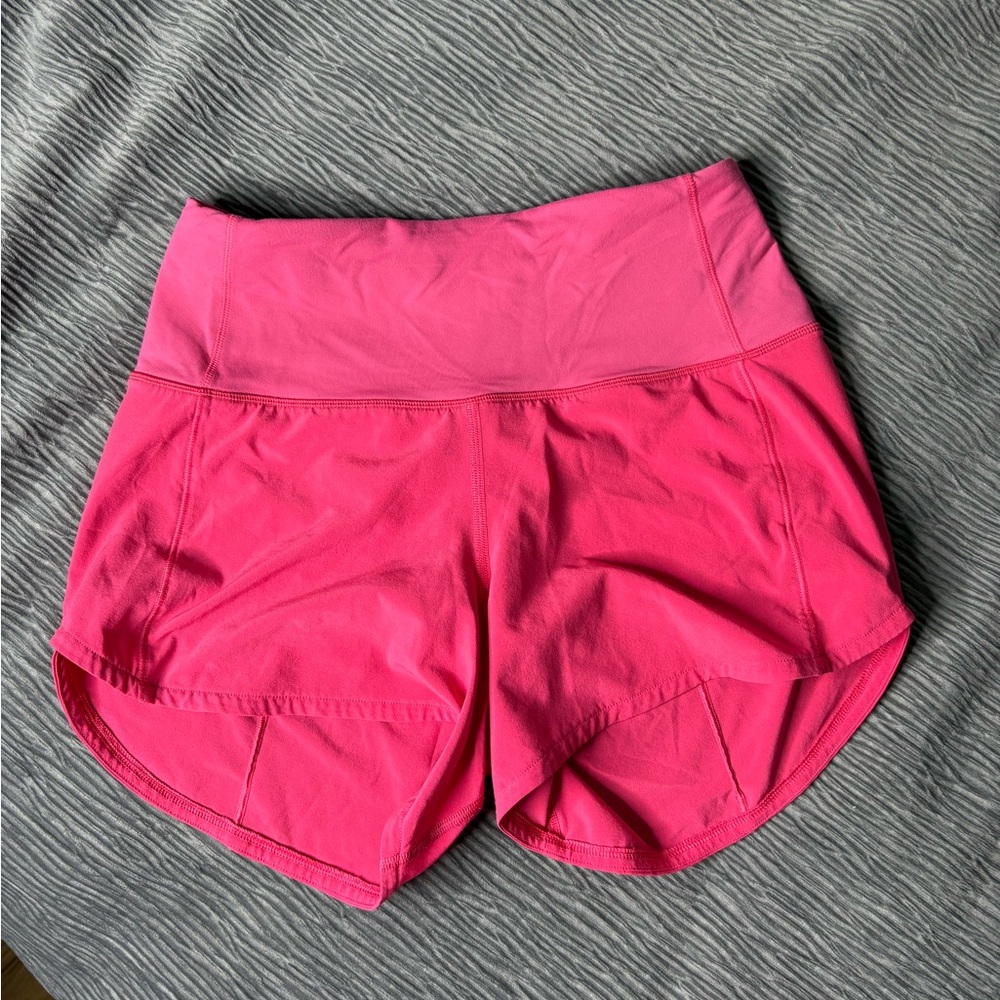 lululemon athletica Bright Pink High-Rise Athletic Shorts